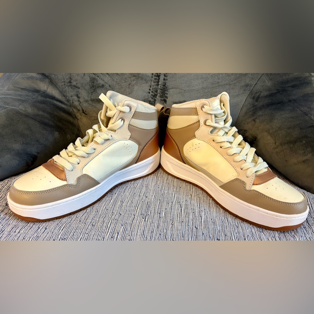 Champion Drome Cream and Tan High-Tops - Picture 4 of 8